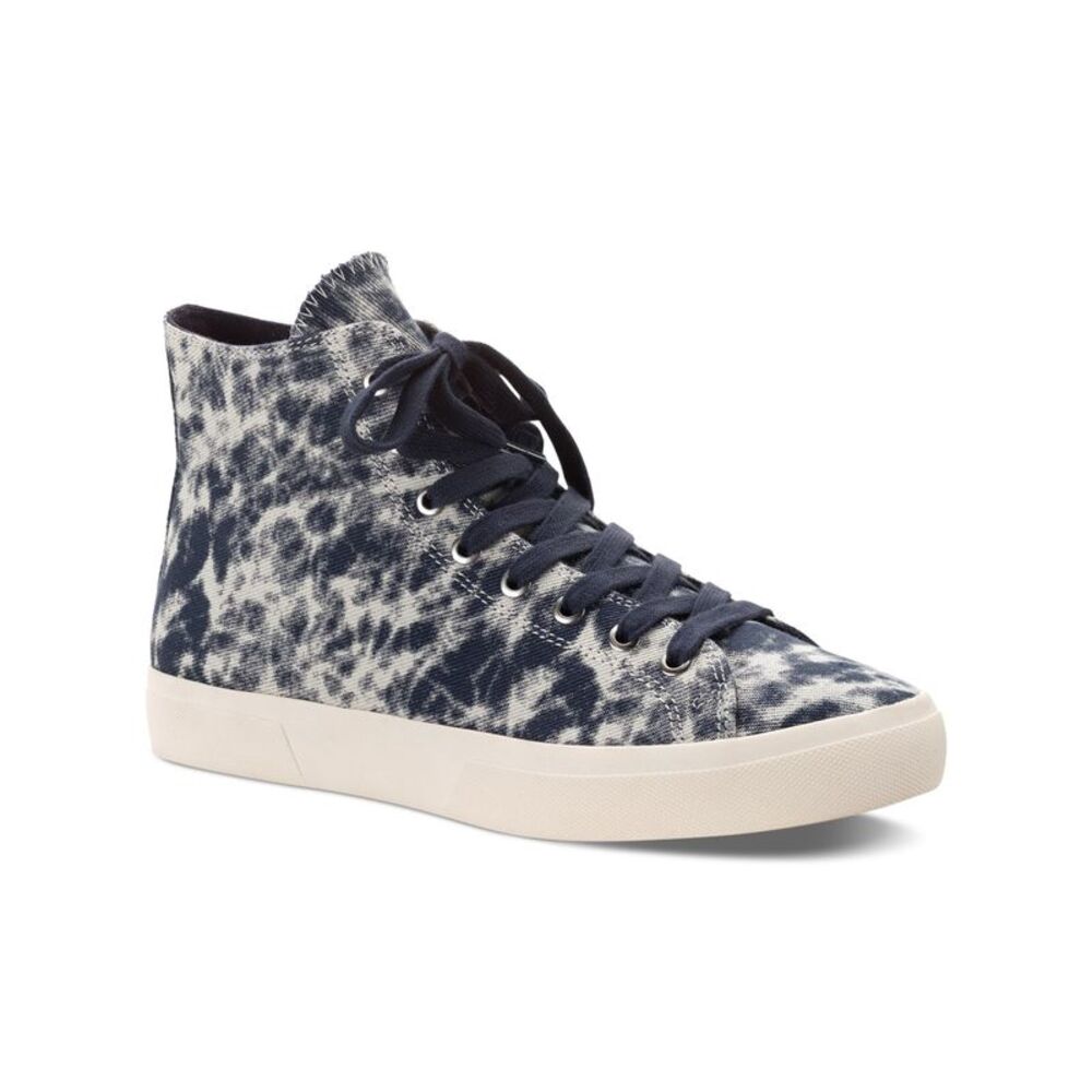 SUN STONE Mens Navy Comfort Mesa Round Toe Lace-Up Sneakers Shoes 8.5 M